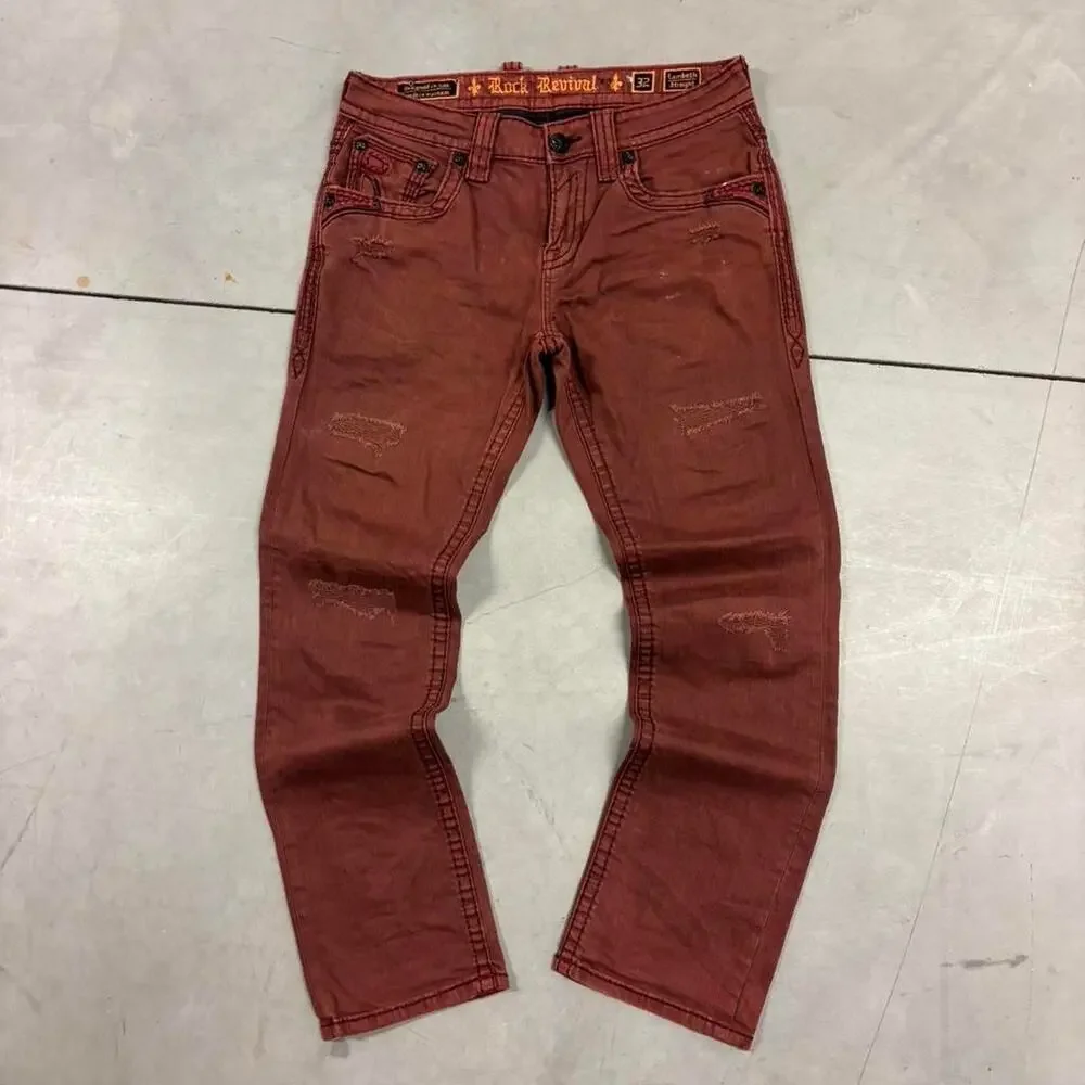 beautiful y2k rock revival straight jeans